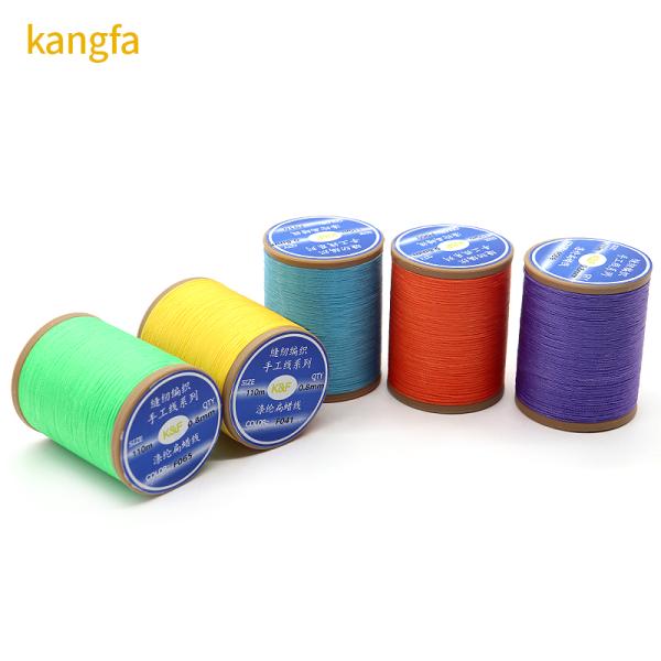 Jewelry Making Bracelet Materials 150D 0.8mm Flat Leather Cord with Wax Cord Supplies