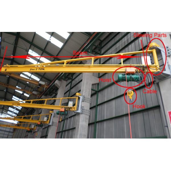 0 - 5t Wall Mounted Articulating Jib Crane Lightweight