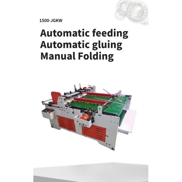 CQT-1500JGKW Semi-Automatic Folder Gluer Gluing Machine for File Folder Corrugated Box