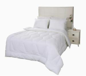 Quality Piping Style Solid Microfiber Comforter Quilting Pattern White Microfiber Duvet Cover for sale