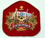 Twill Fabric Custom Logo Merrow Edges Backing Glue Embroidered Patches