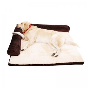 Quality Anti - Slip Extra Large Dog Beds High Density Sponge / Corduroy Plush Material for sale