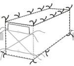 Transparent Open Top 8mil Roll Off Container Liners,6 Mil Waterproof Open Top