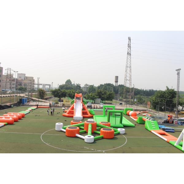 New Colorful Floating Water Park Water Slide On Sea Obstacle Course