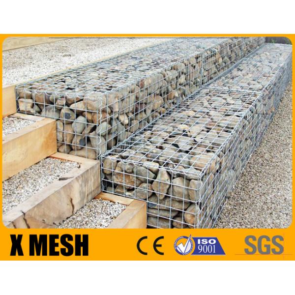 Wire Dia 4mm Welded Mesh Gabion Baskets 4×1×1m Prevent Flood Landslide