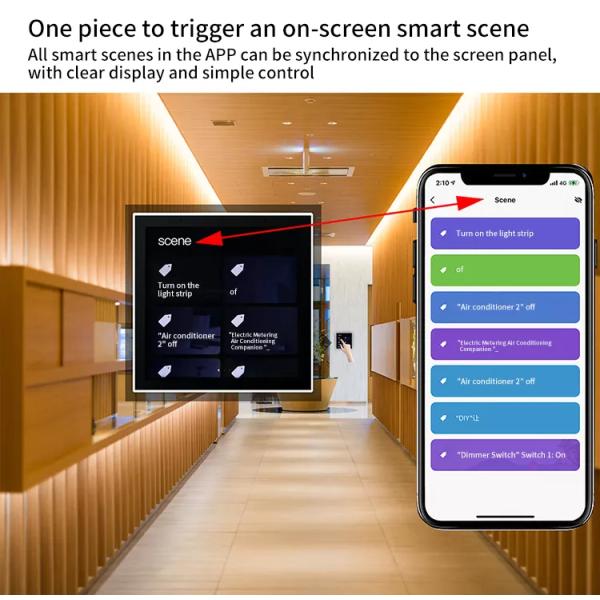 4 Inch Tuya Zigbee Gateway Smartlife Zigbee Hub In Wall Control Panel
