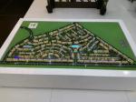Mini Plastic Architectural Model , LED Light Physical Model Architecture