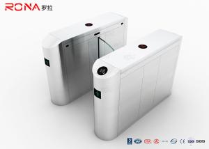 SUS 304 Waist Height Flap Barrier Gate Turnstile With Rfid Card Access Control Systems
