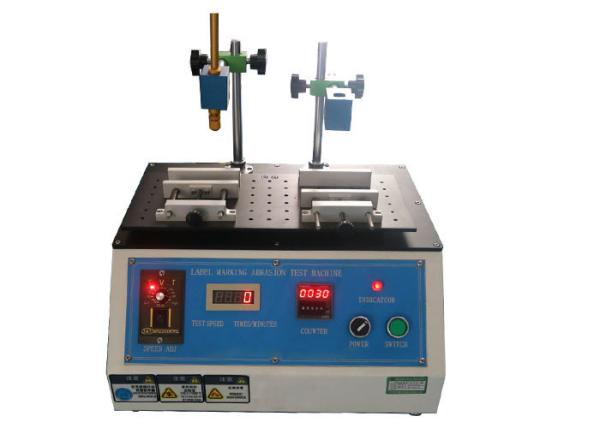 Buy Button Operation Electrical Appliance Testing Equipment / Automatic Label Marking Petroleum Spirit Abrasion Test Machine at wholesale prices