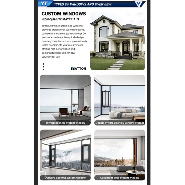 Hurricane Proof Security Window with Impact Resistant for Soundproof and Safe Home French Style Window