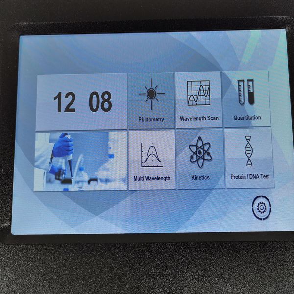 Big LCD Touch Display Basic Single Beam Visible Spectrophotometer with USB Output Port