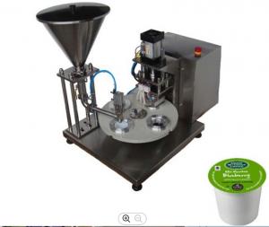 Quality Semi Auto 0.5KW Rotary Cup Filling Machine Yogurt Cup Sealing SN-1 for sale