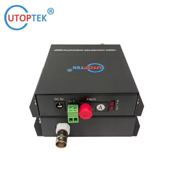1ch 1080P BNC video,1ch Audio to Fiber FC/SC/ST 20km, HD-CVI/AHD/TVI 1080P Coaxial Video over Fiber Converter