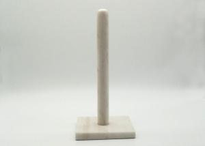 China 100% Natural Marble Stone Paper Towel Holder Durable For Modern Home Decoration on sale