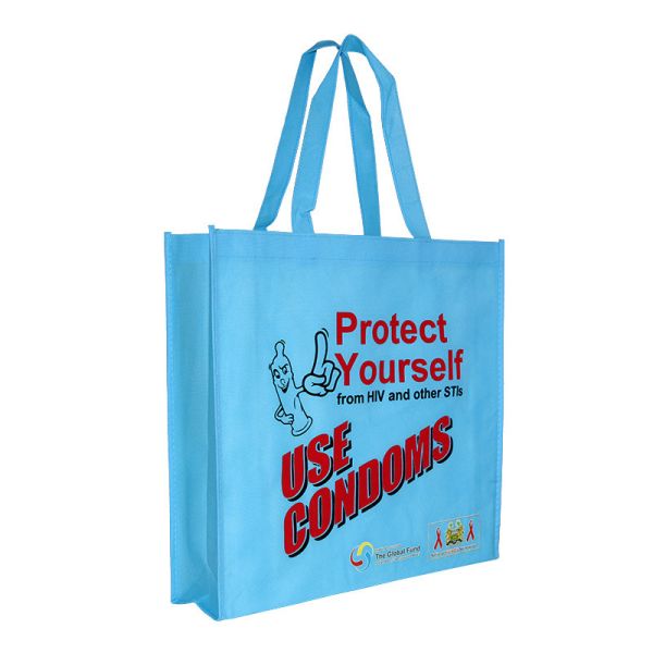 PP Custom Eco Handled Laminated Non Woven Packaging Bags