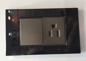 Custom 1 Gang 1 Way Switch & 1 Gang Socket  Elegant Design Durable And Safe