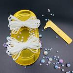 Surgical Mask Elastic Ear Loops For Face Mask White Ear Loop Elastic Band 3mm