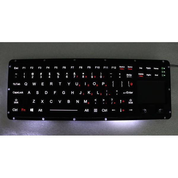 Backlight EMC Keyboard Military Level Silicone Rubber Keyboard 88 Keys USB Interface