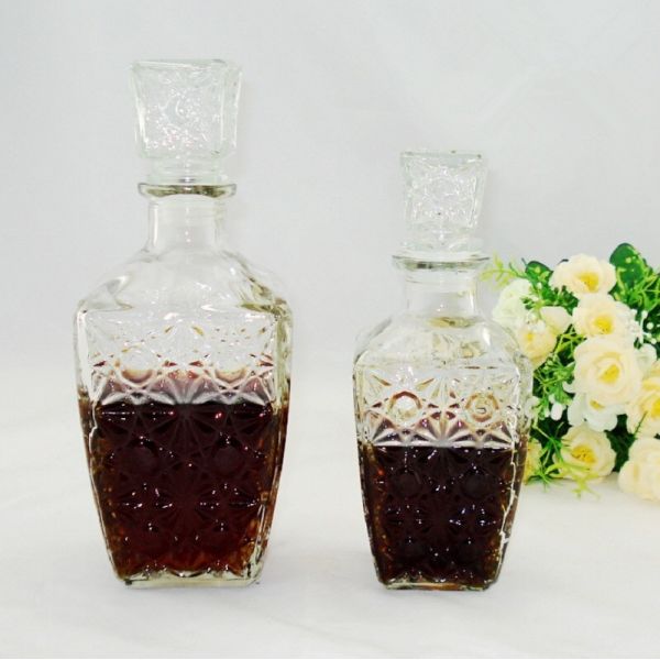 Claer glass XO bottle