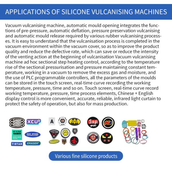 50T Automatic Vacuum Vulcanizing Machine for Making Silicone Earphone Case