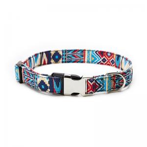 Quality Heat Transfer Personalized Pet Collars Metal Buckle Custom Dog Collars for sale