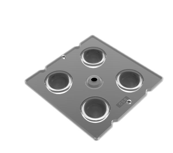 Buy SGS Transparent MLA Micro Lens Array Spherical Shape 90 Degree at wholesale prices
