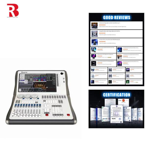 Buy Seamlessly  Stage Quartz Tiger Touch  DMX Wall Controller System Control Visually Stunning Lighting at wholesale prices