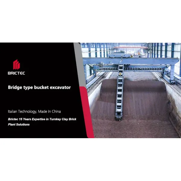 Automatic Bridge-Type Bucket Reclaimer Enclosed Design for Clay Brick Raw Material Storage