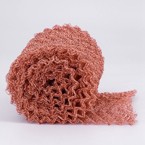 Red copper mesh filter, column mounted, wire mesh filter for distillation