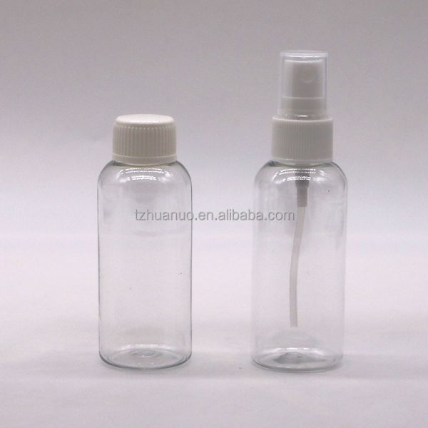 100mL PET Pump Bottle Plastic Spray Bottles for Alcohol Container Surface Handling