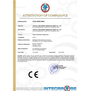 Yantai XT Machinery Manufacturing Co., Ltd. Certifications