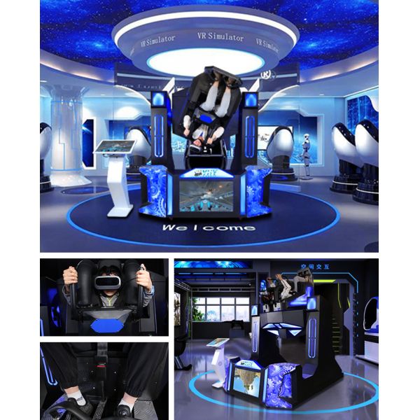 Single Seat 720 Rotation 9d Vr Machine Virtual Reality Flight Simulator