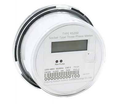 Buy ANSI C12 18 Three Phase Smart Socket Power Meter at wholesale prices