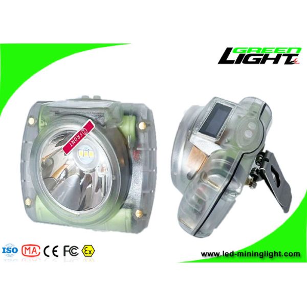 13000 Lux LED Cordless Cap Lamp 6.8 Ah Rechargeable Li Ion Battery With OLED Digital Screen Explosion Proof Headlamp