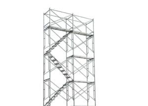 Quality Q235 Steel Scaffolding Frame System High Strength Stair Tower Scaffolding for sale