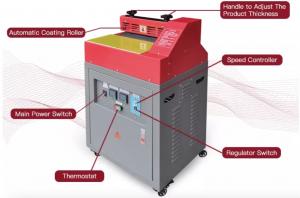 China Customized Width Hot Melt Glue Coating Machine Glue Applicator Roller Machine on sale