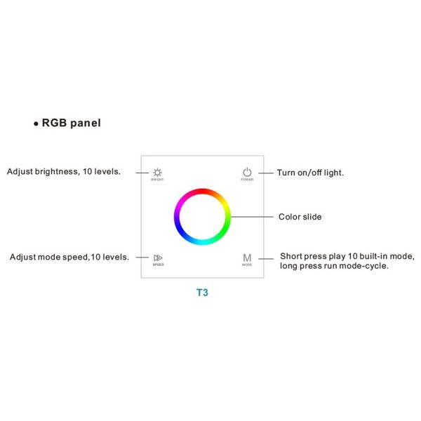 RGB Led Controller Touch Panel