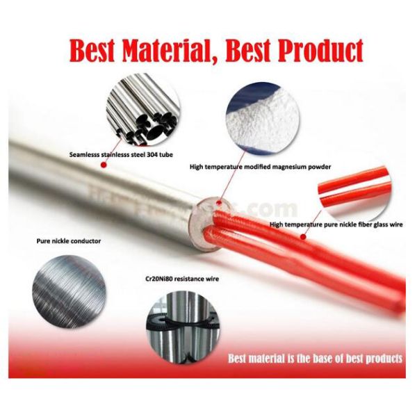 Mold Heating Element Miniature Cartridge Heater With Long Life Service Time