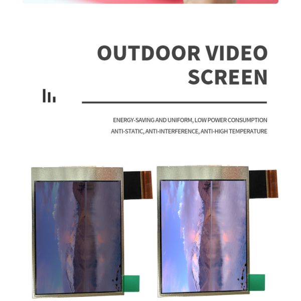 Transreflective TFT Display SPI Smart LCD Module 210nits RT24QV133A