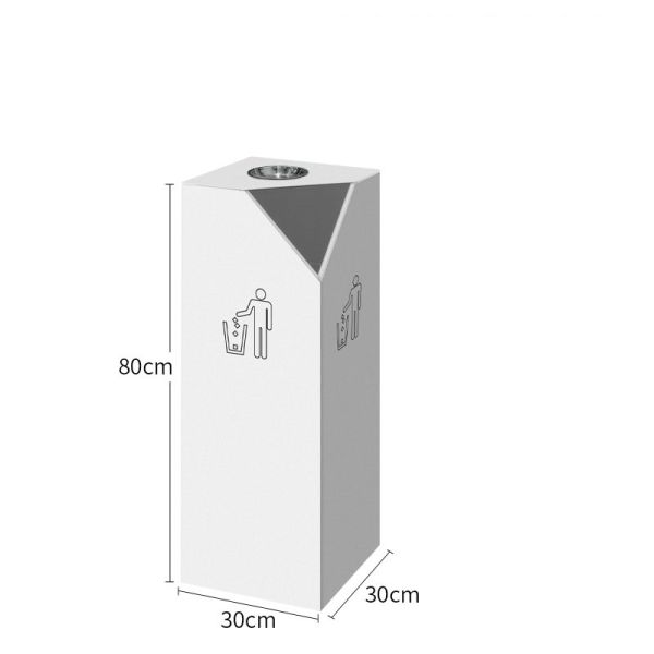 Eco-Friendly Stainless Steel Trash Can with Customized Size and Logo for Commercial Use