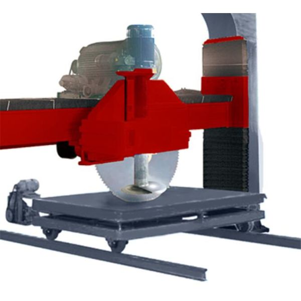 Gantry 1600mm Blade 75kw Stone Cutting Machines Granite Block Cutting Machine 7.3 Ton