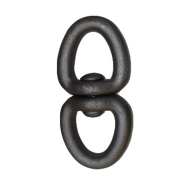 0.3T - 6T Marine Rigging Hardware Double Round Eye Swivel Zinc Plated