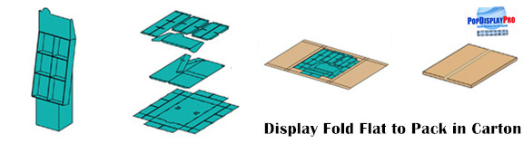Impactful Temporary Cardboard Shelf Display LED Light 4C Printable POP Displays