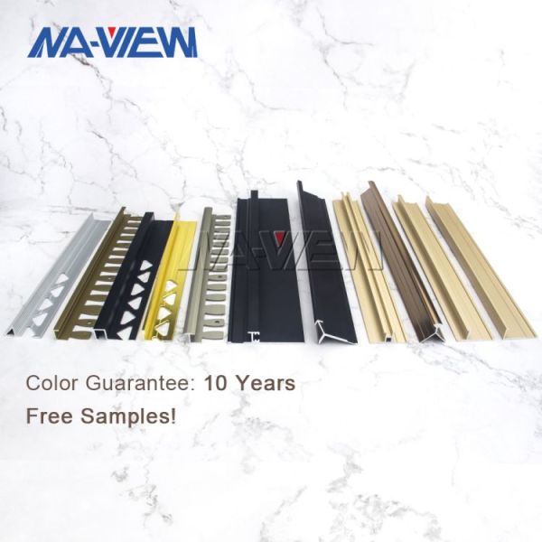 Extrusion Profile Wall Transition U Shape Tile Trim 3mm Thickness