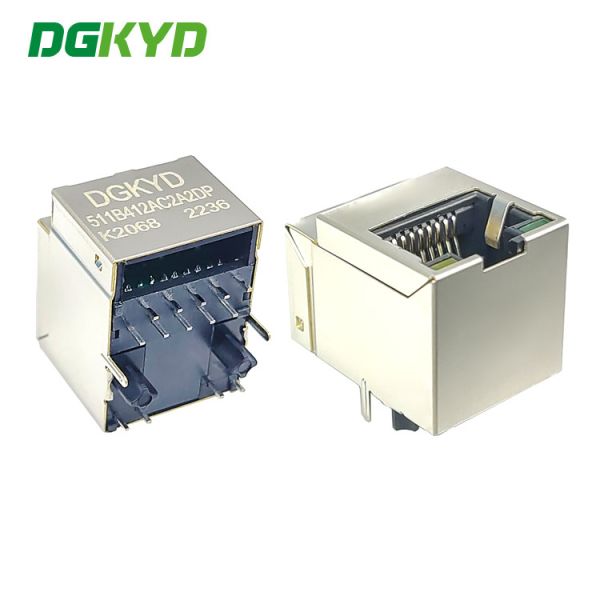 DGKYD511B412AC2A2DPK2068 RJ45 180 Degree Direct Plug Network Interface 10p10c