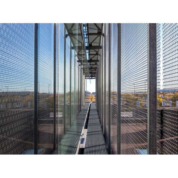 Architectural Metal Conveyor Belt Fashionable And Firm Structure For Building Facade