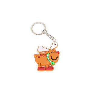 Quality Rubber Soft PVC Keychains Custom Create 3D Embossed Christmas Gifts for sale