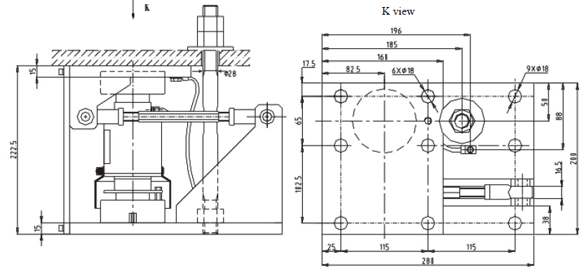 SAL300A compression load cell module compatible to HBM C16, alloy steel and stainless steel optional