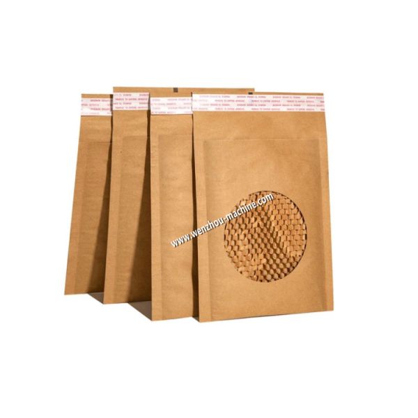 Padded Mailer Kraft Buffering Honeycomb Paper Envelope Bag Making Machine