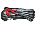 Free Shipping 14mm x 30m synthetic Plasma UHMWPE winch line rope cable with hook